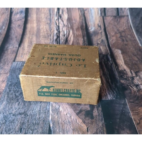 VTG Studded Quail Harness Le Captive Leather Strap Game Bird Rustic Cabin Decor - Picture 5 of 16